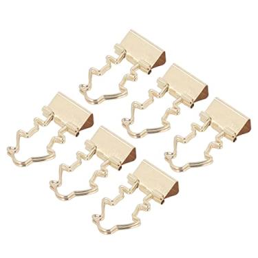 Imagem de Clipes de Fichário, Grampos de Papel Flexíveis e Resistentes de Ouro 100 Peças para Material Escolar de Escritório (Pinguim)