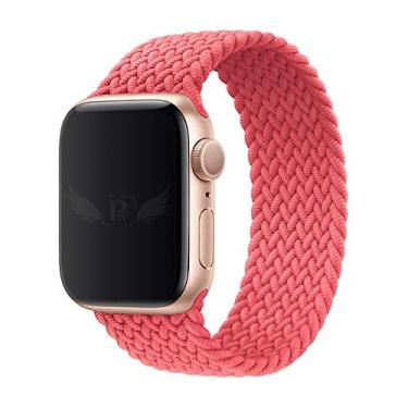 Imagem de Pulseira Trançada Infinito LTIMPORTS, compativel com Apple Watch 46mm Series 11/10, 45mm Series 9/8/7, 44mm Series 6/5/4/SE, 42mm Series 3/2/1 e Apple Watch Ultra 49mm 3/2/1 (Rosa - Tamanho [M] (143 até 180mm))