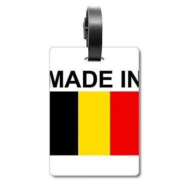 Imagem de Made In Belgium Country Love Mala de Bagagem Etiqueta de Bagagem Etiqueta de Scutcheon