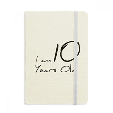 Imagem de Caderno com capa dura oficial I am 10 years old Age Young, Diário Caderno de Anotações