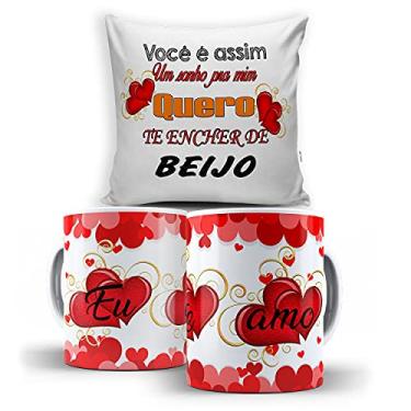 Imagem de KIT Caneca + Almofada Mundo dos Namorados 019