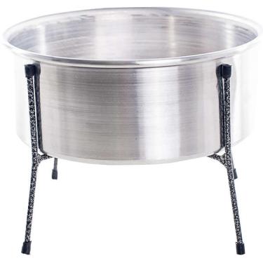 Imagem de Comedouro NF Pet Aramado Simples em Alumínio - Tam. M