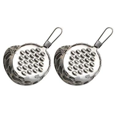 Imagem de Cabilock 2 peças de raspador de geleia de feijão de aço inoxidável Spaetzle Máquina de fazer bolinhos de macarrão, ralador de manteiga de queijo, utensílios de cozinha