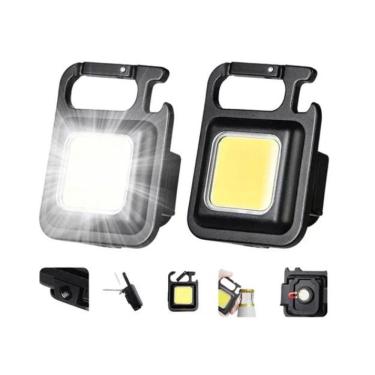 Imagem de Mini Lanterna Refletor Led Recarregável Com Imã Abridor 8W