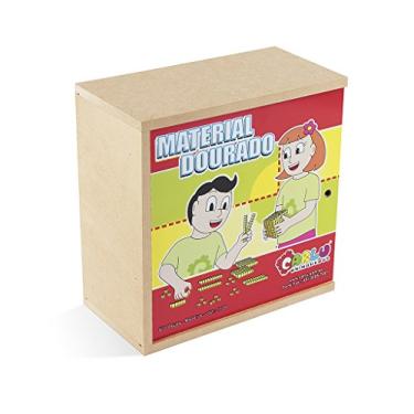 Imagem de Carlu Brinquedos - Material Dourado Jogo de Construção, 5+ Anos, 611 Peças, Multicolorido, 1105