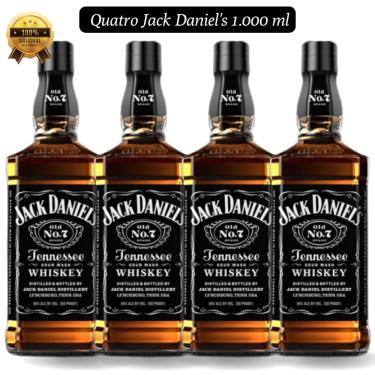Imagem de Kit 4 Whiskey Jack Daniel's Old No.7 1.000ml 40% vol