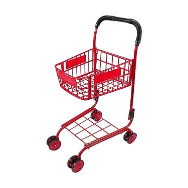 Imagem de IEUDNS Mini carrinho de compras para crianças carrinho de compras, brinquedo de dramatização, modelo de brinquedos de casa de brincar, carrinho de utilidade