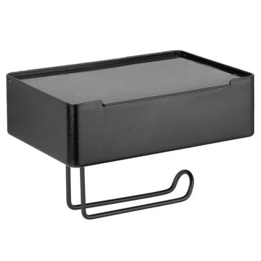 Imagem de Suporte para Lenços Umedecidos e Papel Higiênico Arthi - Preto