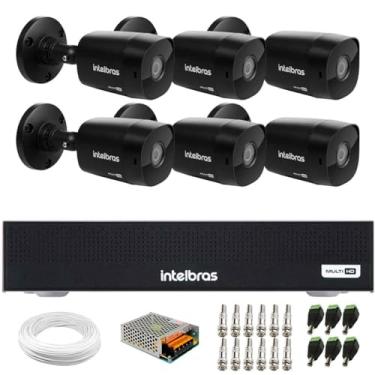 Imagem de Kit 6 Câmeras Intelbras Vhd 1230 B Full Hd 1080p Bullet Black G7 Visão Noturna 30m Ip67 + Dvr Intelbras Mhdx 1008-c 8 Canais