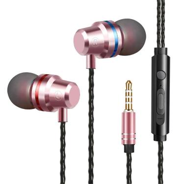 Imagem de Fones de ouvido esportivos com fio Hifi Super Bass Headset 3.5mm fone de ouvido intra-auricular fones de ouvido estéreo