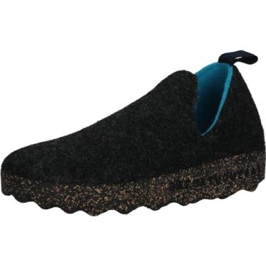 Imagem de Asportuguesas Mocassim feminino City, Anthracite 019 Tweed/Feltro, 5