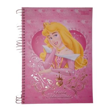 Imagem de Caderno Universitário Capa Dura 1 Matéria 96 Folhas Disney Princesas T