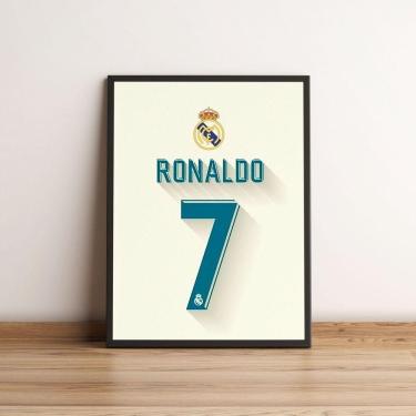 Imagem de Quadro Camiseta 7 Cristiano Ronaldo no Real Madrid 2057