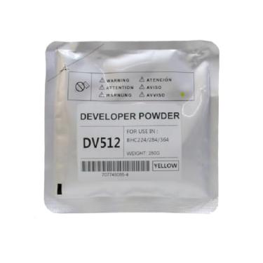 Imagem de Revelador Developer DV512 Compatível Konica Minolta C224 C284 C364 C258 C308 C368 C454 C554 Yellow Amarelo
