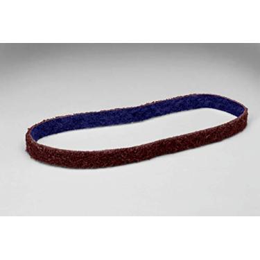 Imagem de 3M Scotch-Brite DF-BL Cinto de lixamento de óxido de alumínio não trançado - Grau médio - 0,6 cm de largura x 45,7 cm de comprimento - 64455 [Preço por cinto]