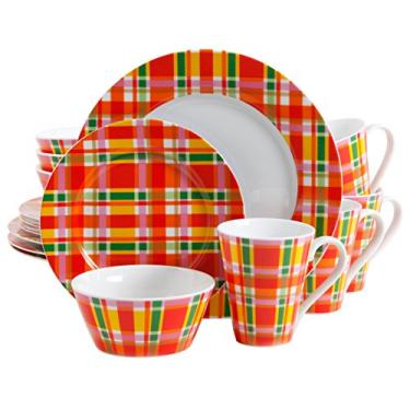 Imagem de Oui by French Bull Conjunto de louça multixadrez com 16 peças