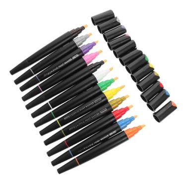 Imagem de LALAFINA 48 Peças marcadores acrílicos marcadores pastel caneta marca-texto acrilpen caneta acrilica acessório de desenho canetas de tinta portátil pincel caneta de grafite