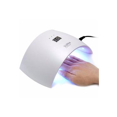 Imagem de Lâmpada de secador de unhas UV Manicure 24W 15 LED 365 + 405nm branca