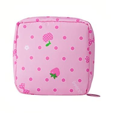 Imagem de Shenxiao Bolsa de armazenamento de guardanapo sanitário, bolsa de almofada menstrual portátil, bolsa de absorção, bolsa de amamentação com zíper, bolsa de tampão organizadora higiênica para mulheres e