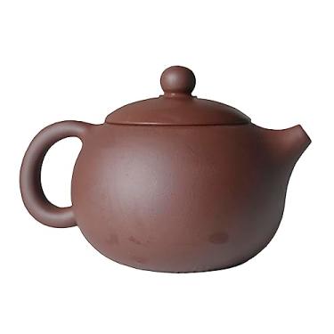 Imagem de Xishi Bule de chá chinês Zisha Pote de argila cerâmica areia roxa Kungfu chaleira filtro de chá solto (283 g)