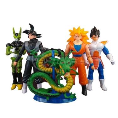 Imagem de Kit 4 Bonecos Dragon Ball Z Action Figure Esféras Do Dragão