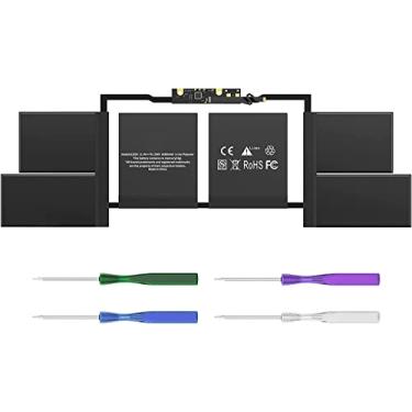 Imagem de Bateria para laptop A1707 A1820 compatível com MacBook Pro 38.1 cm A1707 final de 2016 meados de 2017 Touch Bar EMC 3162 3072 Series MLH32LL/A MLH42LL/A MLW72HN/A MLW82LL/A MPTR2LL/A MPTT2LL/A