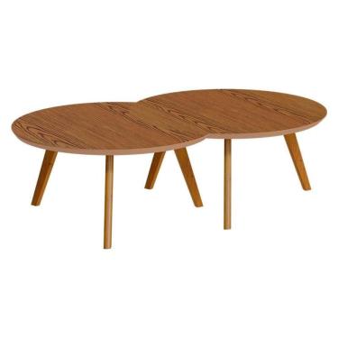 Imagem de Kit Mesa de Centro Luna Freijó - Imcal