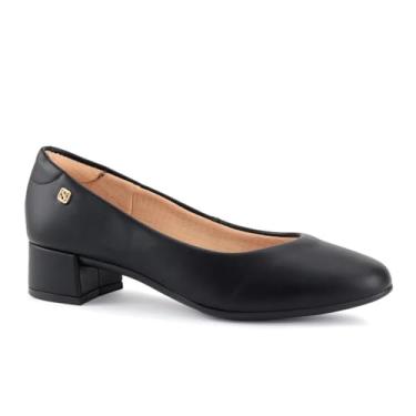 Imagem de Sapato Scarpin Feminino Salto Baixo Conforto Santinelli 1540-001 (Preto, BR, Adulto, Numérico, 39)