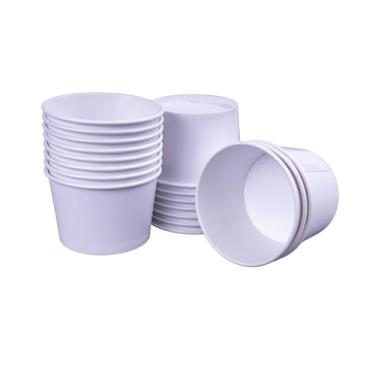 Imagem de Pote de papel branco liso 360 ml biodegradavel 200 unidades food truck, refeições, porções, lanches, sobremesas, sorvete, açai