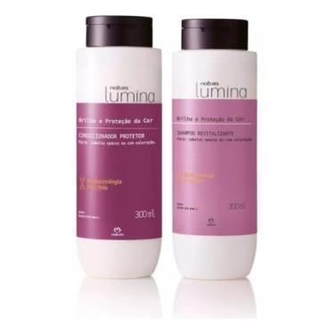 Imagem de Kit Shampoo Condicionador Brilho Proteção Cor Lumina Natura