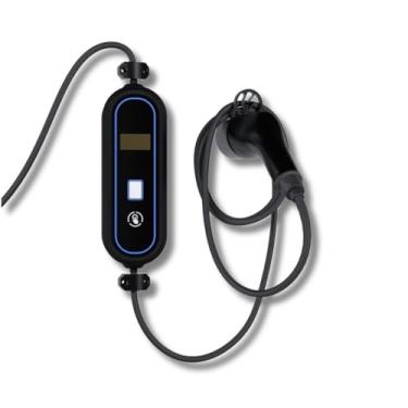 Imagem de Protetor Anti Furto Slim para Fonte Carregador Tipo 2 Carro Elétrico Com Suporte de Parede para Conector BYD Taysla Volvo