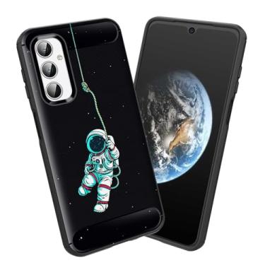 Imagem de smauncucn Capa para Galaxy A15 5G, capa protetora antiderrapante de TPU macio e fina para Samsung Galaxy A15 5G 6,5 polegadas 2024, astronauta fofo