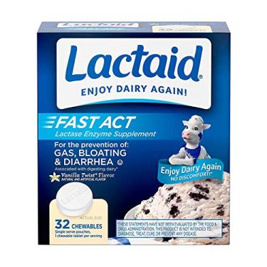 Imagem de Lactaid Fast Act 1 por Dose (60 Chewables) Lactase Enzyme