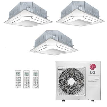 Imagem de Ar-Condicionado Multi Split Inverter LG 48.000 (3x Evap Cassete 4 Vias 9.000) Quente/Frio 220V
