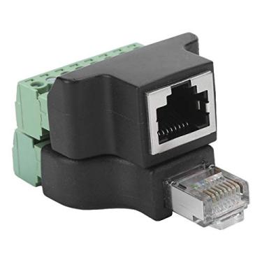 Imagem de Rj45 Macho Fêmea para 8 Pinos Rj45 Fêmea Macho Conector 2pcs Rj45 Dvr Conversor de Porta de Vídeo Digital para Rede