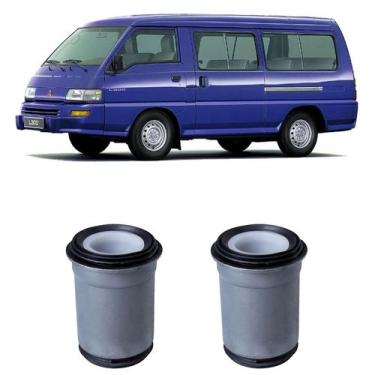 Imagem de Par Bucha Maior Bandeja Mitsubishi L300 1994 1995 1996 97 - Auto Flex