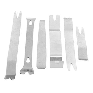 Imagem de Kit Profissional de Remoção de áudio de Carro, 6 Peças de Ferramentas de Metal Com Bolsa de Armazenamento, Design Ergonômico, Remoção do Painel Interno do Painel, Controle Central