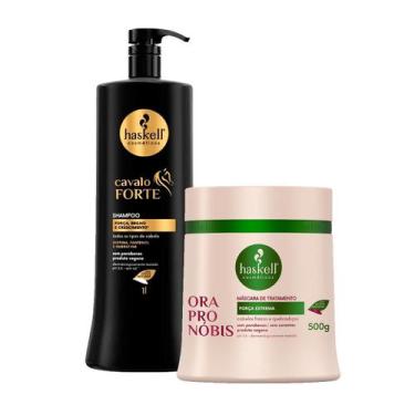 Imagem de Shampoo Haskell Cavalo Forte 1L + Máscara Ora Pro Nóbis 500g