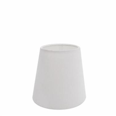Imagem de Cúpula em tecido cone abajur luminária cp-2004 14/08x13cm branco - Viv