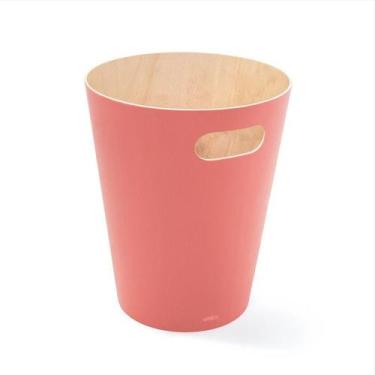 Imagem de Woodrow coral - lixeira de madeira 7,5l umbra