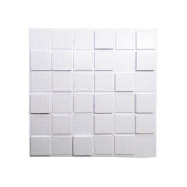 Imagem de Placas Decorativas 3D Pixel Kit com 20 Placas de Revestimento PVC 50x5