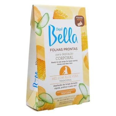 Imagem de Folha Pronta Depilação Corporal Tradicional Mel Aloe 16fls - DEPILBELL