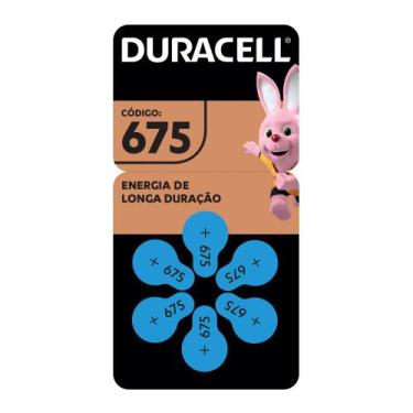 Imagem de Pilha Duracell Auditiva 675 com 6 unidades