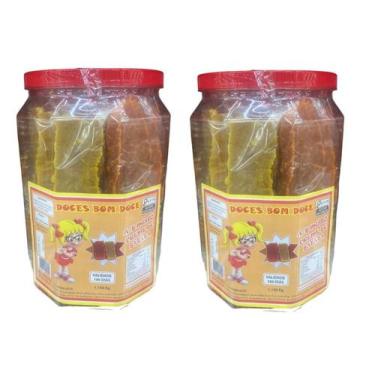 Imagem de Kit 2 Potes Doce Abobora E Batata Doce 1,1Kg Festa Junina - Bom Doce