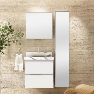 Imagem de Lavatório em Porcelanato 60cm para Cuba de Apoio Lavatórios - Blu