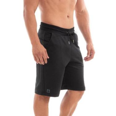 Imagem de Bermuda Masculina Moletom Básica Lisa Shorts Moletinho Benellys, GG, P