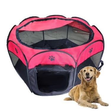 Imagem de Cercadinho Cachorros Gatos Dobrável Portátil Extra Grande - TerraX, Ve