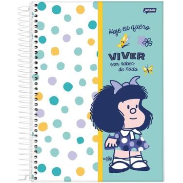 Imagem de Caderno Espiral Universitário 10 Matérias Mafalda Escolar - Jandaia