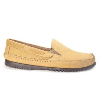 Imagem de Mocassim Masculino Couro Sapatilha Calce Fácil Conforto - Mila Marques