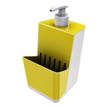 Imagem de Dispenser Detergente E Esponja - Crippa Cor Branco-amarelo - Sp All